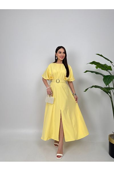 GİZONLY Belt Detailed Dress