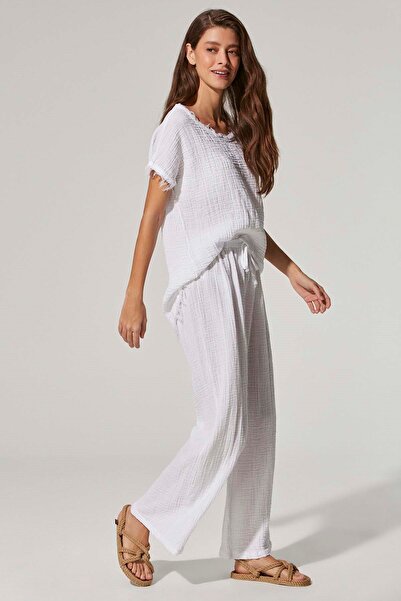 White By Nature Double Face Relax Unisex Trousers