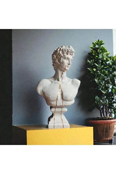 Mirsa Global Dekoratif Davut Büst Heykel