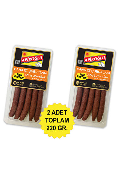 Apikoğlu Dana Et Çubukları (110 GR) 2li Paket