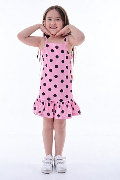 Fox Moda Summer Girl's Dress with Rope Straps