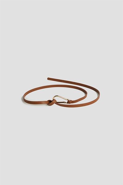 Armine Leather Rope Belt 25Yd008 Tan