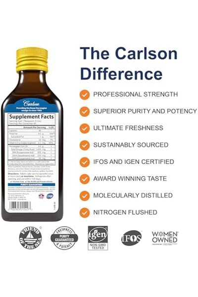 Carlson FISHOIL LEMON 200ML