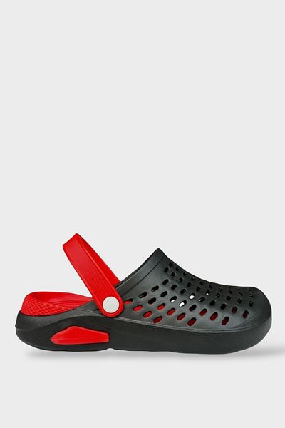 Liger Unisex Black-Red Eva Sole Slippers
