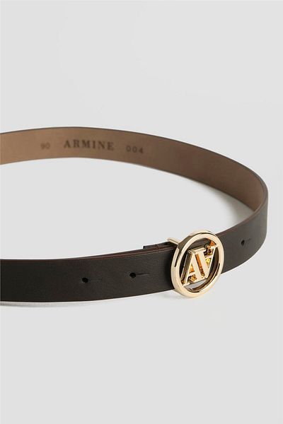 Armine Medium Size Belt - 25Yd004 - Bitter Brown Colored