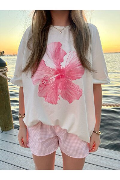 Bengi Clothing تي شيرت مطبوع بأكمام قصيرة وقصة كبيرة الحجم