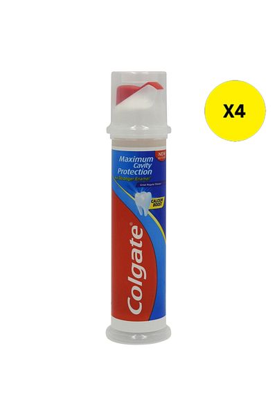 Colgate X4 - COLGATE TOOTHPASTE 100ML PUMP CAVITY PROTECTION