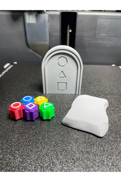 Owl Global Morpiko Squid Game Taş Devirme Oyunu Ve 5 Taş Oyunu Bir Arada Ve Taşlı Model