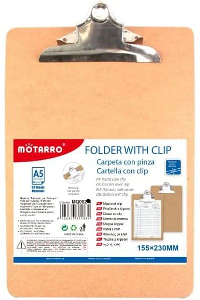 MOTARRO A4 Writing Pad Folder With Clip