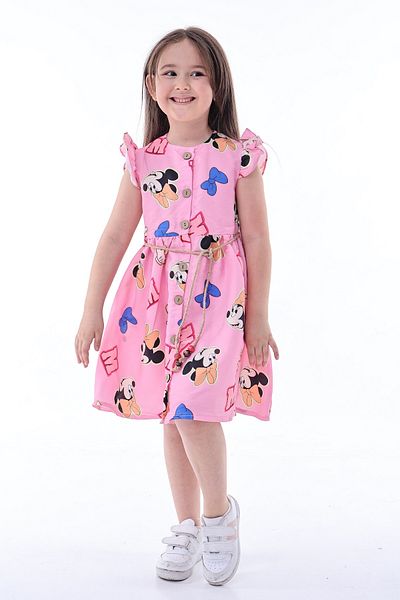 MAXI DRY Rochie de vară pentru fete cu mâneci cu volane