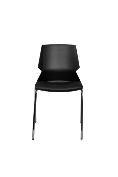 Atom Ofis MORA MİNDERLİ SİYAH ERGONOMİK PRO OFİS SABİT AYAKLI UCUZ TOPLANTI B...