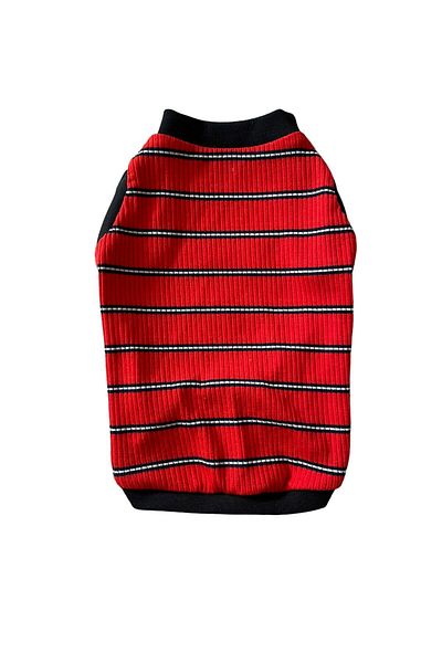 Barneystore Combed Cotton Patterned Cat Dog Tank Top