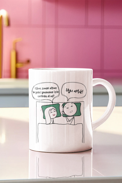 qoeuyl boutique 2025 Aşkım Uyu Artık Serisi Komik Yazı Baskılı Eş,Karı-Koca, ...