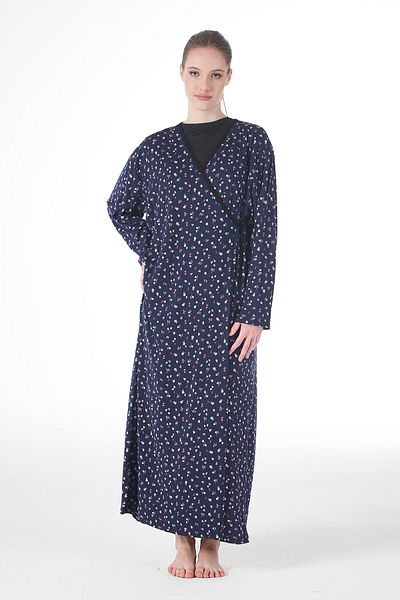 REMSA Γυναικείο φόρεμα προσευχής Navy Blue Viscose 25247