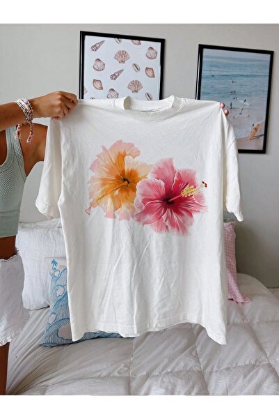 Bengi Clothing تي شيرت مطبوع بأكمام قصيرة وقصة كبيرة الحجم