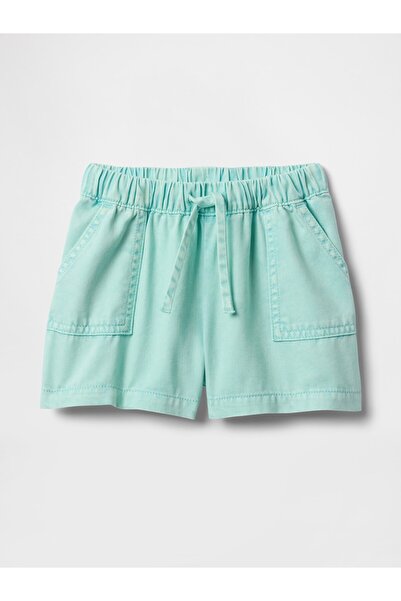 GAP Kız Bebek Mavi UltraSoft Pull-On Şort