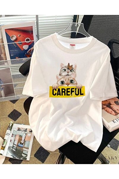 Jose Clothing تي شيرت مطبوع بأكمام قصيرة وقصة كبيرة الحجم