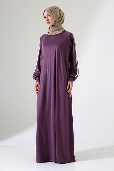 Berel Moda Prayer Dress with Cuffs and Piping Detail