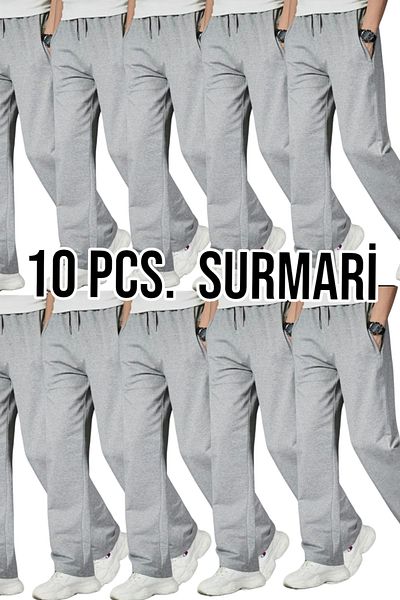 SURMARİ 10 τεμ. Unisex κανονικό σωληνάριο γκρι φούτερ