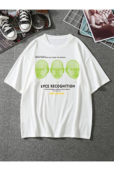 Jose Clothing Tricou imprimat cu mânecă scurtă cu croială supradimensionată