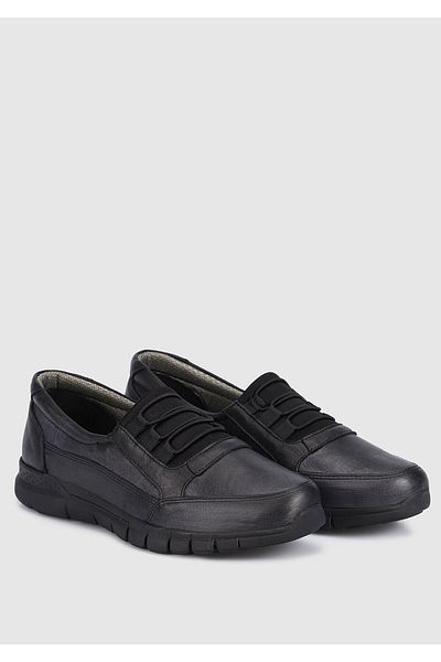 Eclipse Leather Black Women's Shoes