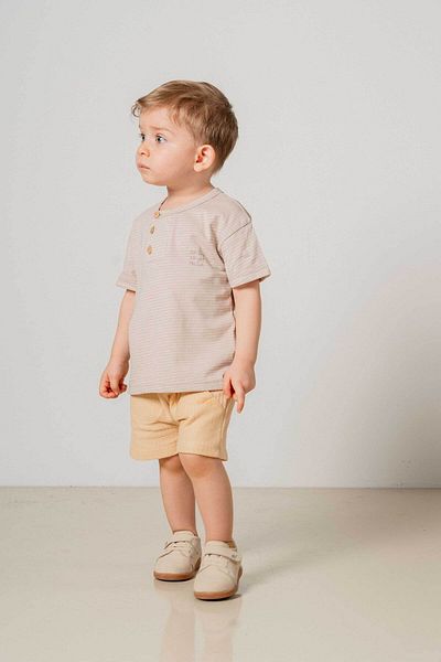 bombe Baby Kids Natural Cotton Shorts Comfortable Set Trend Fashion Bottom Top Set
