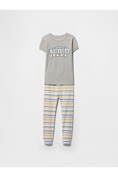 GAP Bebek Çok Renkli %100 Organik Pamuk Pijama Takımı