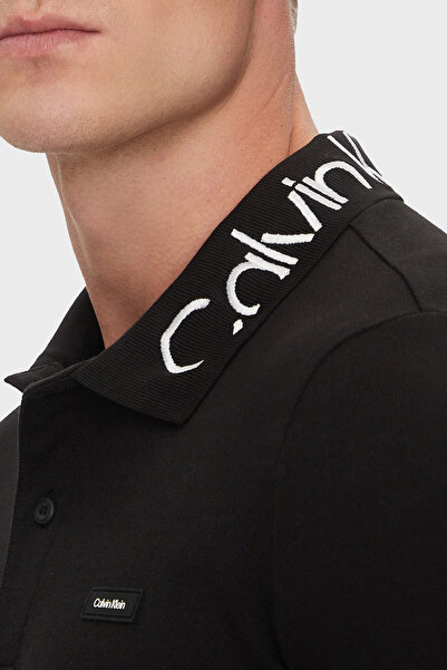 Calvin Klein Büyük Beden Regular Fit Düğmeli Polo Yaka T Shirt K10K114569BEH Erkek POLO YAKA T SHİRT