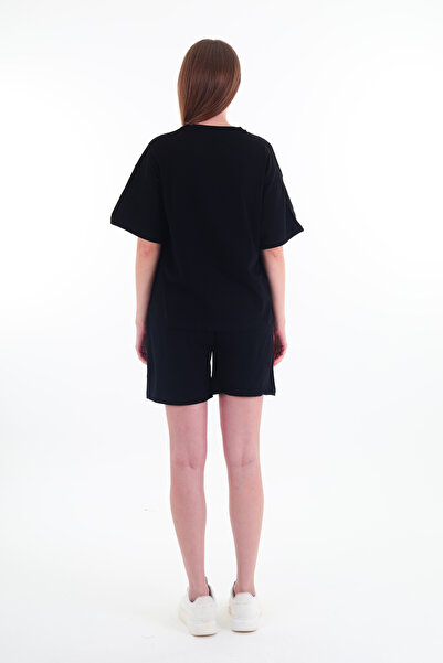 Rich Women's Short Sleeve Bottom Top Shorts Suit