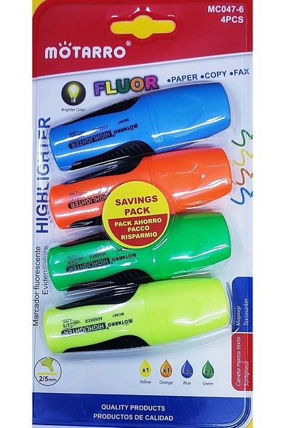 MOTARRO Highlighters - Mini Textmarkers Pastel And Fluorescent Colours