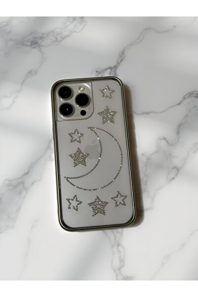 HYPERSOFT Iphone 16 Plus (6.7 inç) Uyumlu Işıltılı Parlak Taşlı Luxury Seri Ş...