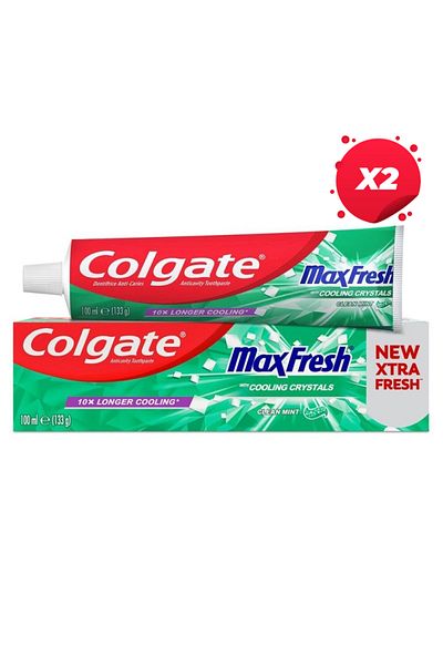Colgate X2 - COLGATE TOOTHPASTE 100ML MAX FRESH CLEAN MINT