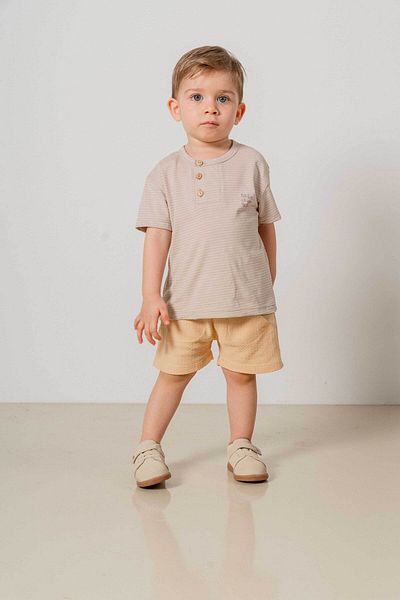 bombe Baby Kids Natural Cotton Shorts Comfortable Set Trend Fashion Bottom Top Set