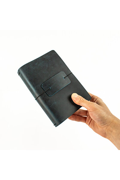 noft A6 Travel Notebook Deri Defter Kılıfı - Seyahat Defteri 12 x 17cm