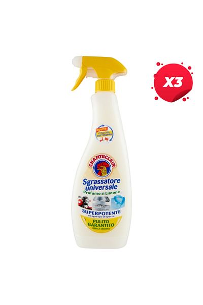 chante clair X3 - CHANTE CLAIR UNIVERSAL DEGREASER SPRAY 600ML LEMON