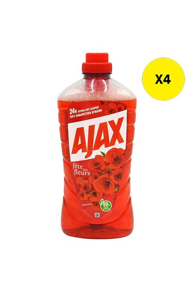 Ajax X4 - AJAX FLOOR SOLUTION 1L RED FLOWERS