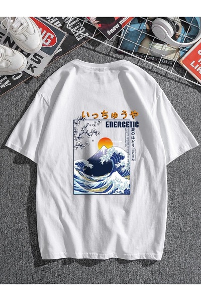 Jose Clothing Tricou imprimat cu mânecă scurtă cu croială supradimensionată