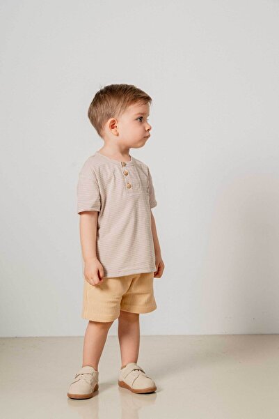 bombe Baby Kids Natural Cotton Shorts Comfortable Set Trend Fashion Bottom Top Set