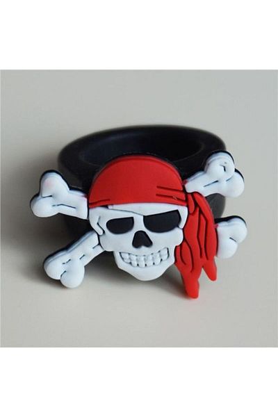 Skygo Skull Shaped Children's Compatible Plastic Pirate Ring