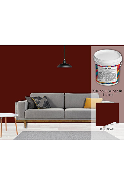 GONDEX İç Cephe Duvar Boyası, Silikonlu Silinebilir, 1000 ml - 2025 Renkleri, 1 Litre, 50 Farklı Renk