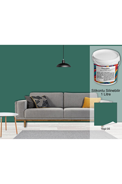 GONDEX İç Cephe Duvar Boyası, Silikonlu Silinebilir, 1000 ml - 2025 Renkleri,...