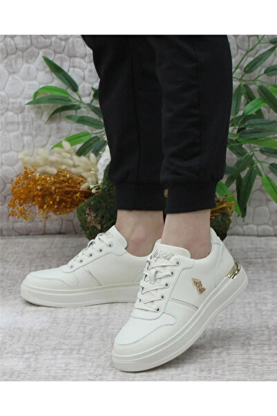 U.S. Polo Assn. U.s. Polo Assn. Alka 5Fx Kadın Bej Sneaker Ayakkabı