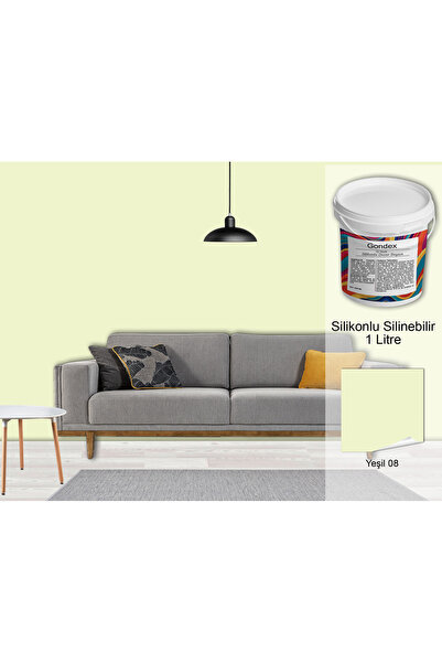 GONDEX İç Cephe Duvar Boyası, Silikonlu Silinebilir, 1000 ml - 2025 Renkleri,...