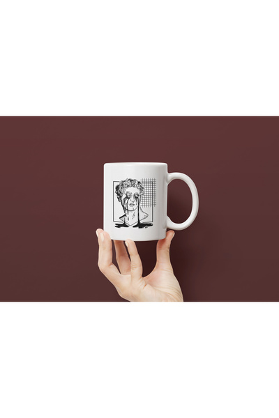 OEM Cană albă personalizată Satue Plangand, Inovatix®. 330ml