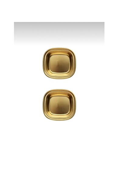 abnturk Metal Gold Renk Paslanmaz Çelik Tekli Sosluk Çerezlik Reçellik Kahval...