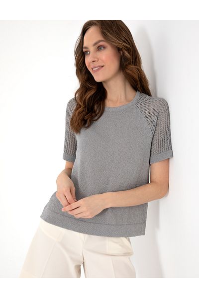 Pierre Cardin Gray Regular Fit Knitwear T-Shirt 50306873-Vr024