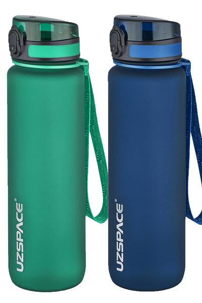 Uzspace 1000 Ml Large Size 2-Piece Tritan Flask Set - 14 Different Color Options