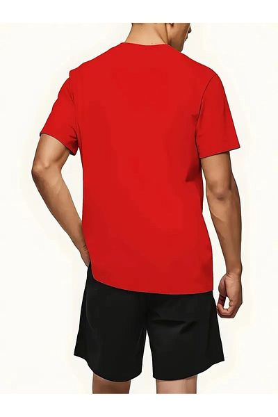 Minikelya Men's 2 Piece Set, Chicago 23 Print, Comfortable Crew Neck Short Sleeve