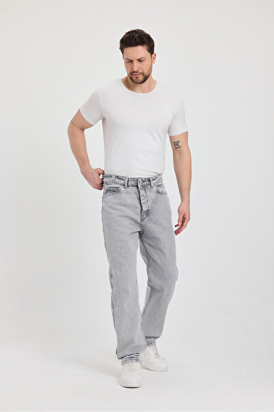 YXC Baggy Regular Straight Loose Wide Leg Men's Jean Jeans