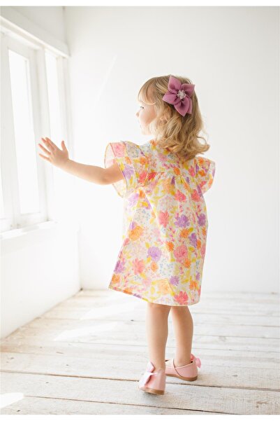 miabambim Bahar Renkli Kız Bebek Elbise Karışık